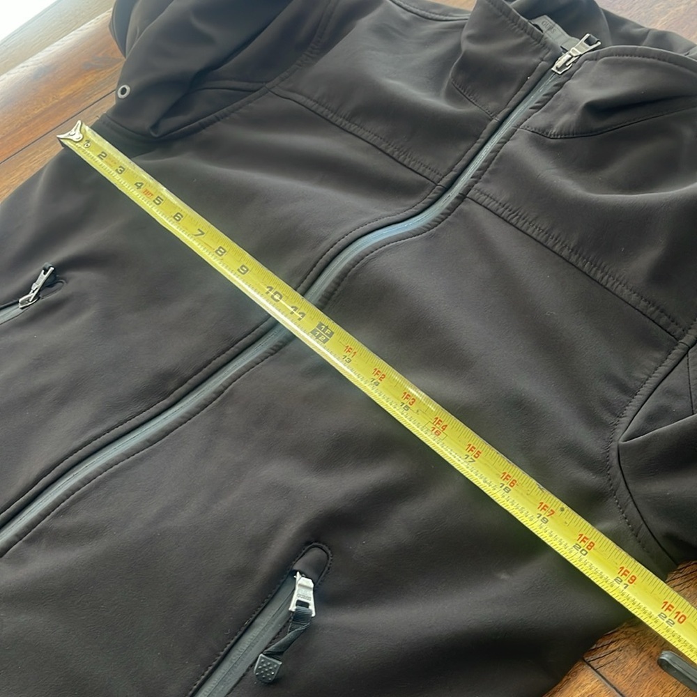 Guess men’s soft shell black nylon full zip up jacket size M - Picture 5 of 10